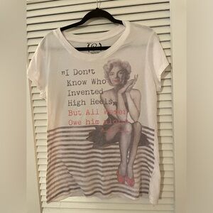 Hollywood Legends Marilyn Monroe woman juniors xxl (19) tshirt